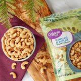 (3 Pack)  Organic Roasted & Salted Whole Cashews, 14 Oz