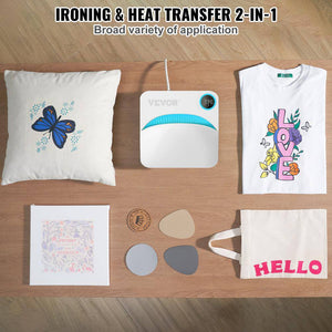 Heat Press 9 X 9 in Portable Easy Press Sublimation Transfer DIY T-Shirt