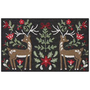 Holiday Hooked Accent Rug, 22” X 38”
