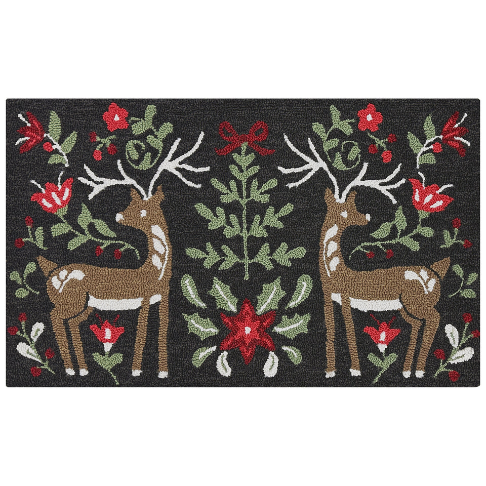 Holiday Hooked Accent Rug, 22” X 38”