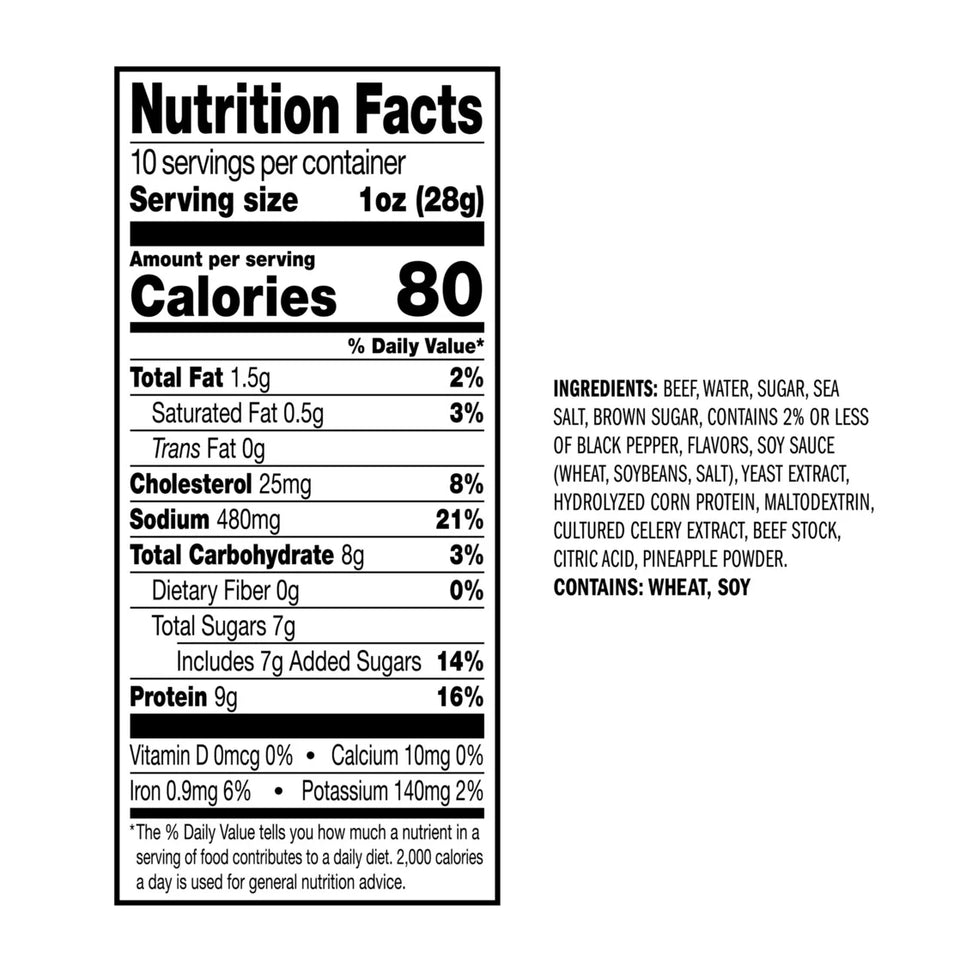 (8 Pack) 10 Ounce  Beef Peppered Jerky 1/1 Count