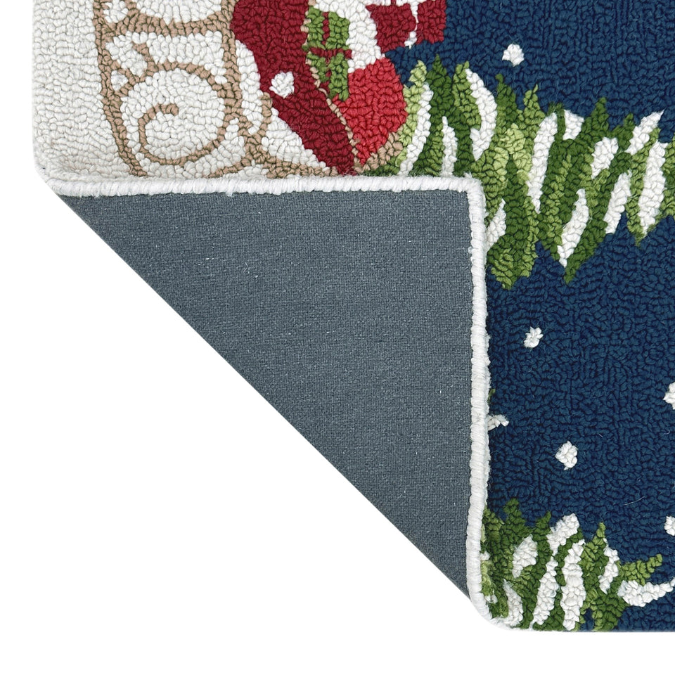 Holiday Hooked Accent Rug, 22” X 38”