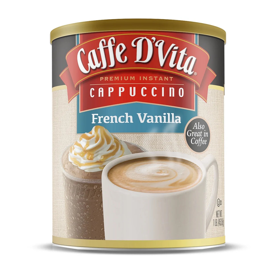 (6 Pack)  French Vanilla Cappuccino, 16 Oz Canister