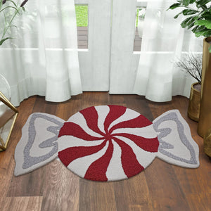 Holiday Hooked Accent Rug, 22” X 38”