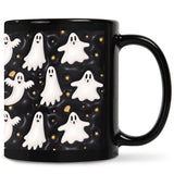 "Creepy Companion" Spooky Ghost Coffee Mug - 11Oz, Insulated Ceramic Cup For Hot & Cold Beverages, Perfect Halloween Gift For Friends, Family, And Coworkers Halloween Mug