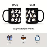 "Creepy Companion" Spooky Ghost Coffee Mug - 11Oz, Insulated Ceramic Cup For Hot & Cold Beverages, Perfect Halloween Gift For Friends, Family, And Coworkers Halloween Mug