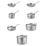 12-Piece Tri-Ply Clad Stainless Steel Cookware Set