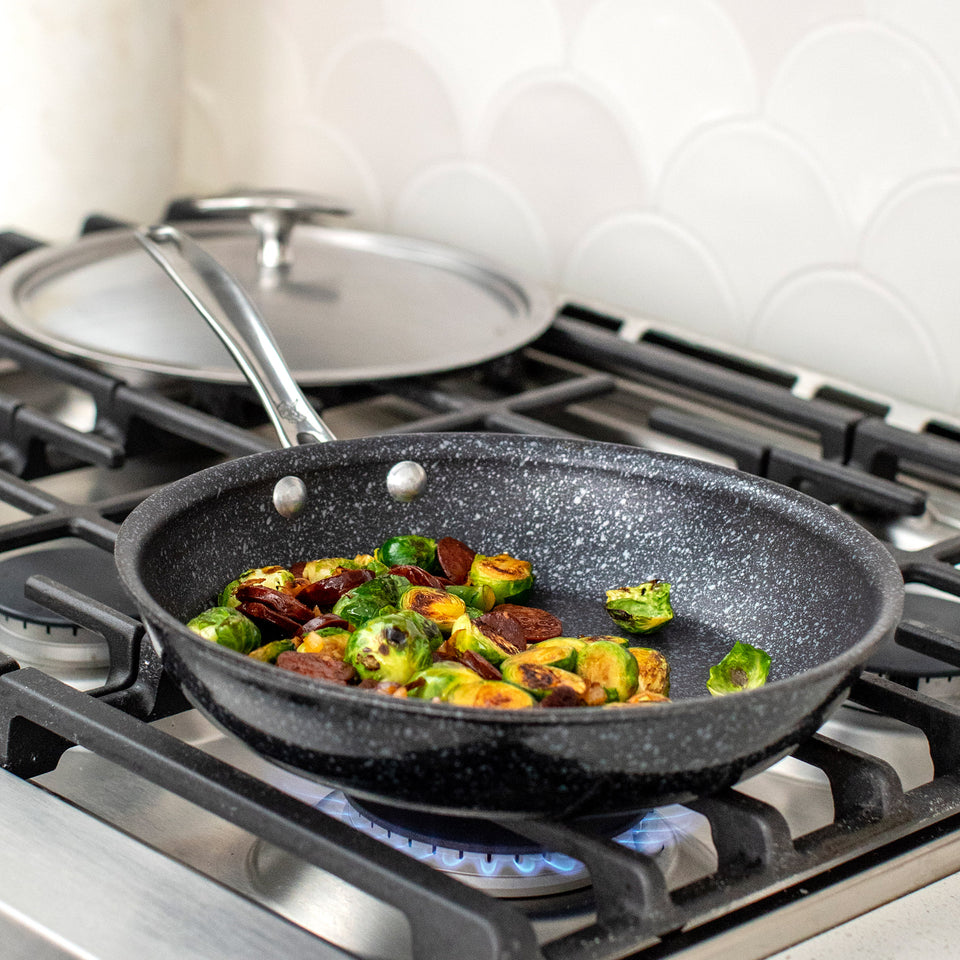 Basalt Ceramic Non-Stick 3-Piece Skillet Set