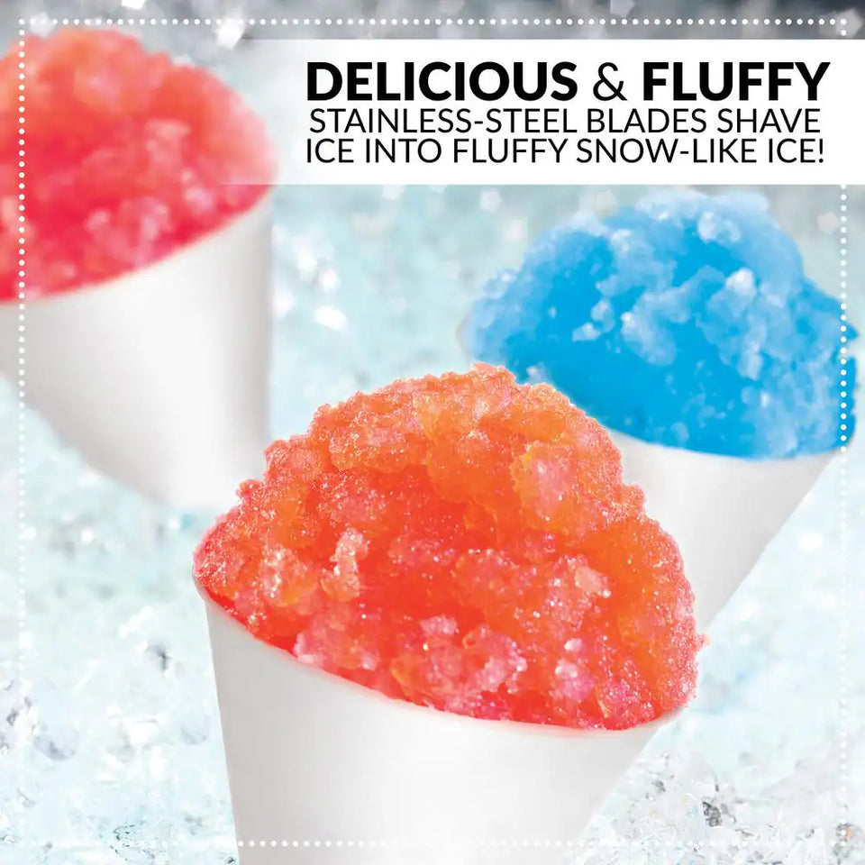 12 Oz. Electric Shaved Ice Snow Cone Machine in Aqua