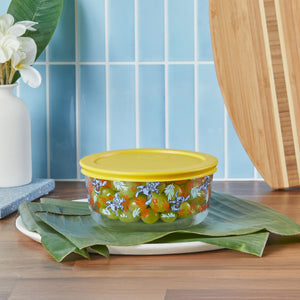 8-Piece Decorated Glass Food Storage Set