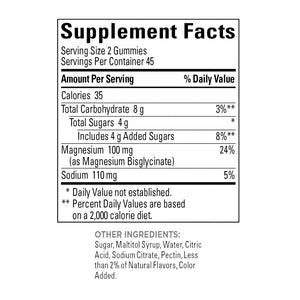 Magnesium Glycinate 100 Mg Gummies, 90 Gummies