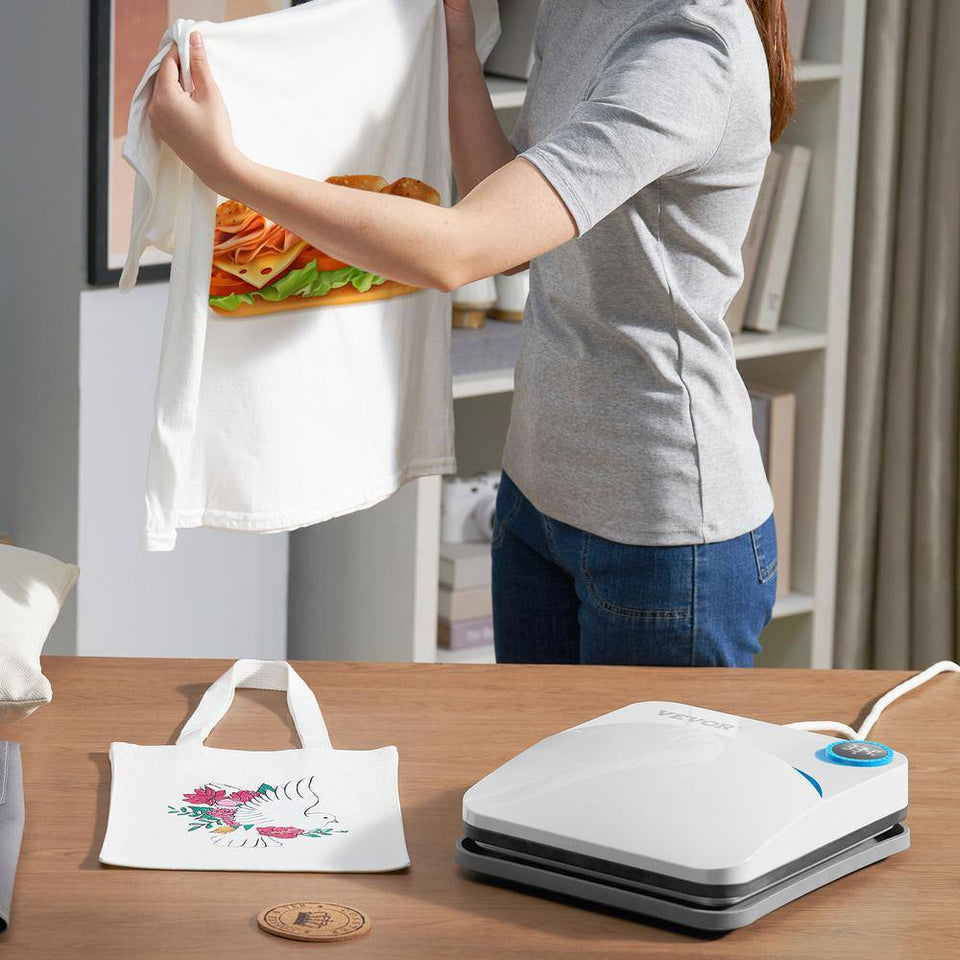 Heat Press 9 X 9 in Portable Easy Press Sublimation Transfer DIY T-Shirt