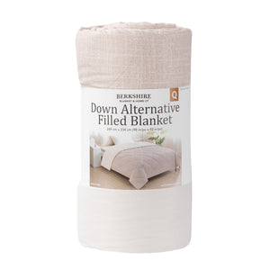 Herringbone Microfiber down Alternative Blanket
