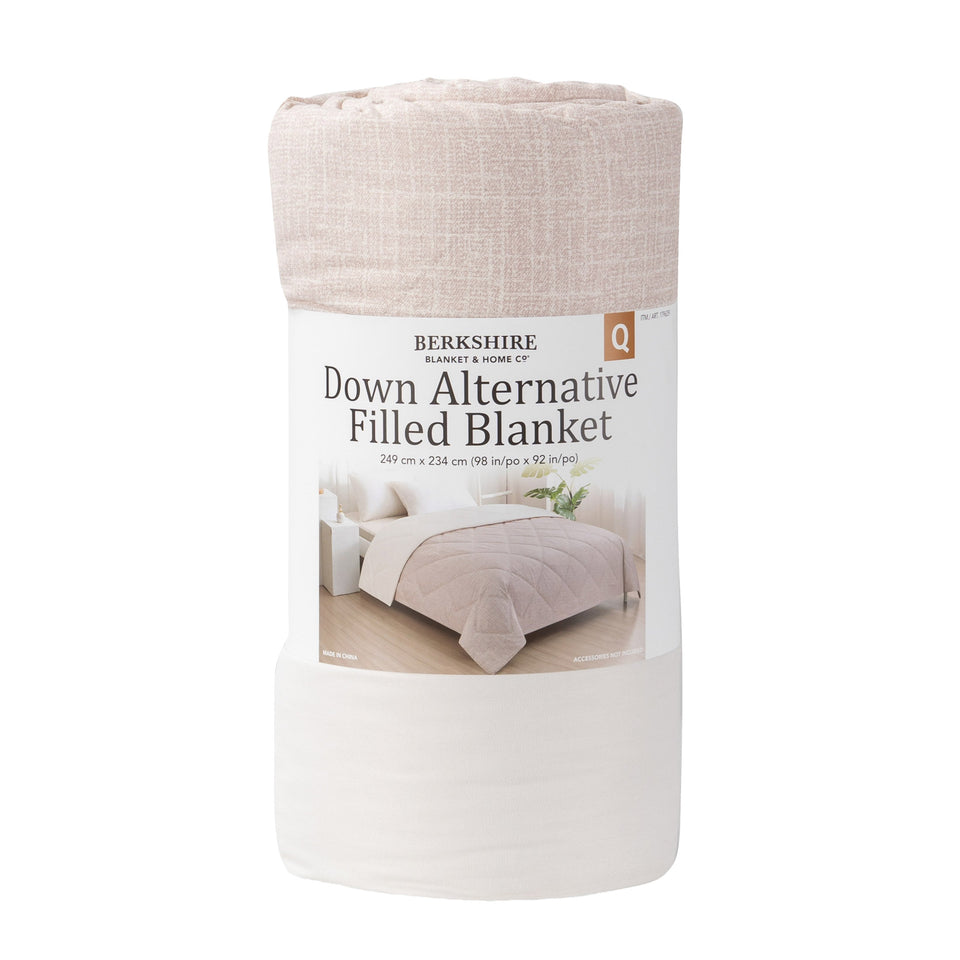 Herringbone Microfiber down Alternative Blanket