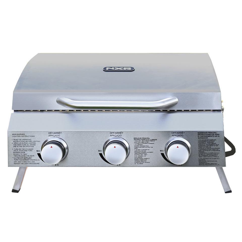 3-Burner Portable Gas Grill