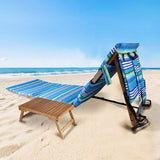 Beach Lounger with Tray Table