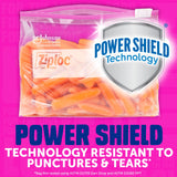 (4 Pack) ® Brand Storage Slider Quart Bags, Power Shield™ Technology, Expandable Bottom, 75 Count
