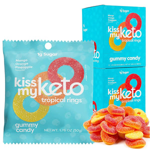 Gummy Candy, Sour Bears, 8 Bags, 0.88 Oz (25 G)