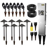 Low age LED Outdoor 13-Light Kit with 150W Transformer