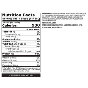 Nutrition 45G Protein Milkshake, 14 Fl Oz, 12-Pack