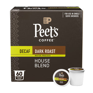 Decaf House Blend Single Serve Pods, 60-Count