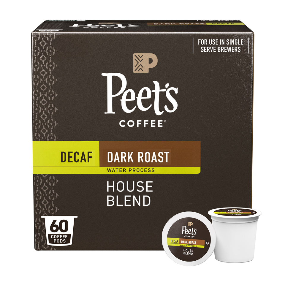 Decaf House Blend Single Serve Pods, 60-Count