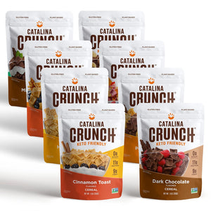 Keto Protein Cereal Variety Pack (8 Flavors) | Low Carb, Zero Sugar, Gluten Free, Fiber | Keto Snacks, Vegan Snacks, Protein Snacks | Keto Friendly Food
