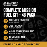 Supply Drop Variety Pack (48 Count of K Cups) - K Cups Coffee Variety Pack - Contains Silencer Smooth, AK Espresso, Just Black, & Beyondblack Kcup Pods