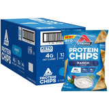 Ranch Flavored Protein Chips, Keto Friendly, Baked Not Fried, Ranch, 8 Count