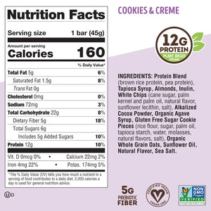 the Complete Cookie-Fied Bar, Plant-Based Protein, Cookies & Creme, 9 Ct