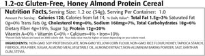 Protein Cereal, Honey Almond, Gluten-Free, Low Carbs, Low Fat, All Natural Flavorings, 1.2 Oz (Pack of 6)