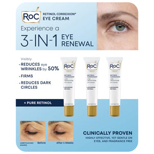 Line Smoothing Eye Cream, 0.6 Fl Oz, 3-Pack