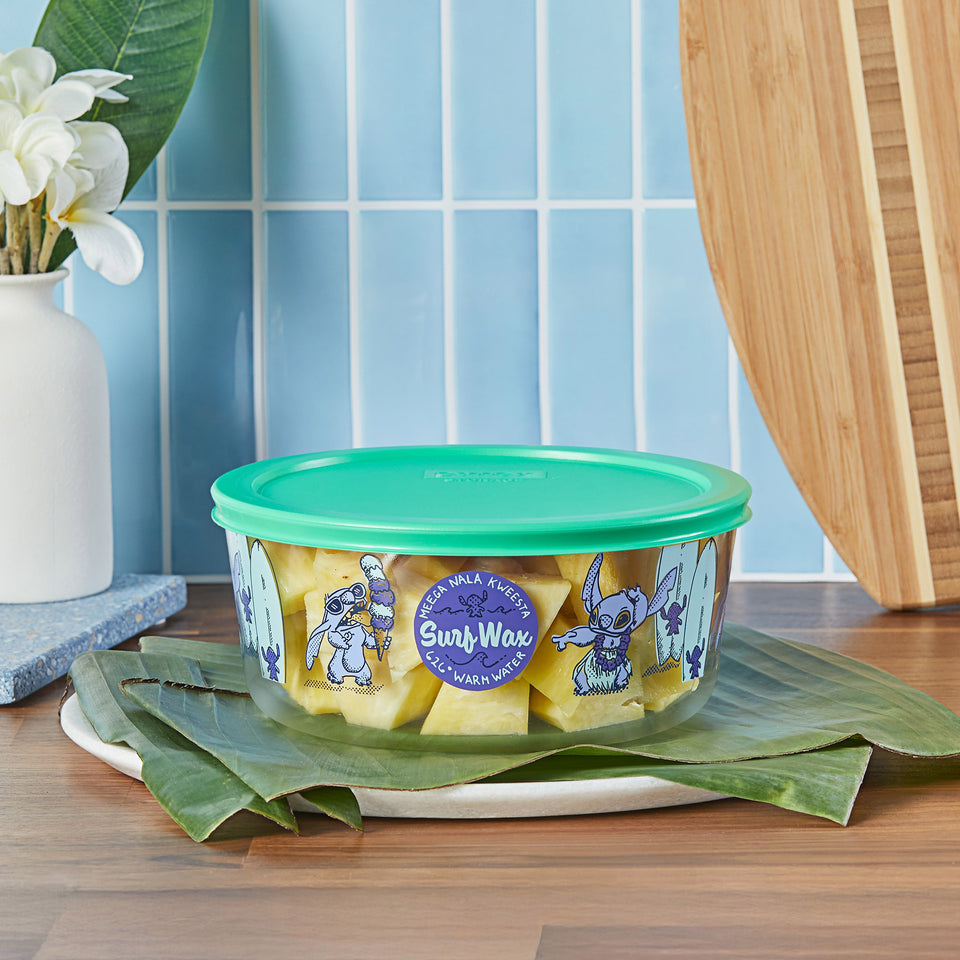 8-Piece Decorated Glass Food Storage Set
