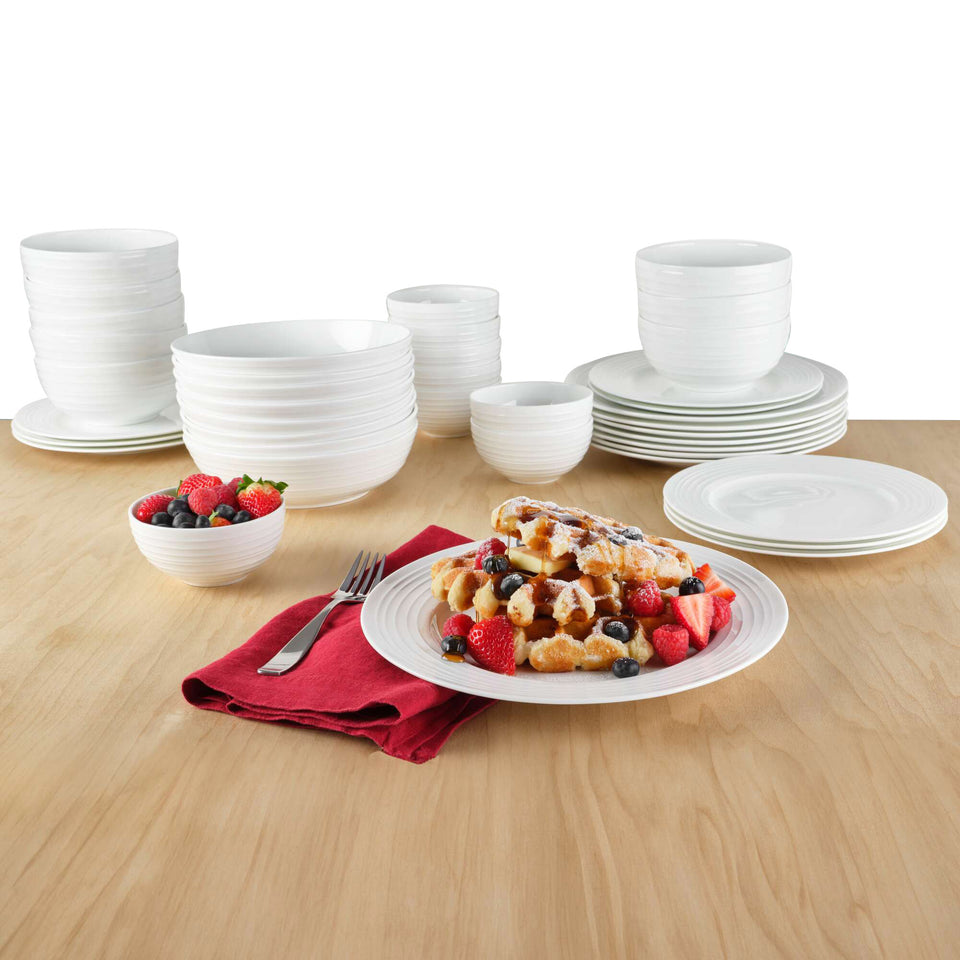 Ciara 40-Piece Bone China Dinnerware Set