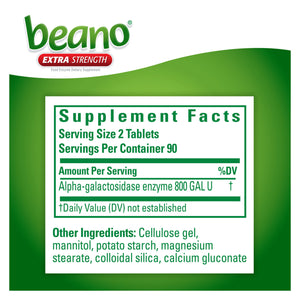 Extra Strength Food Enzyme Dietary Supplement, 180 Tablets