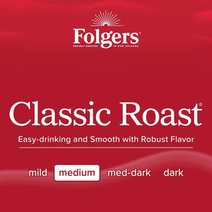 (6 Pack)  Classic Roast Ground Coffee, Medium Roast, 25.9 Oz Canister