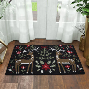 Holiday Hooked Accent Rug, 22” X 38”