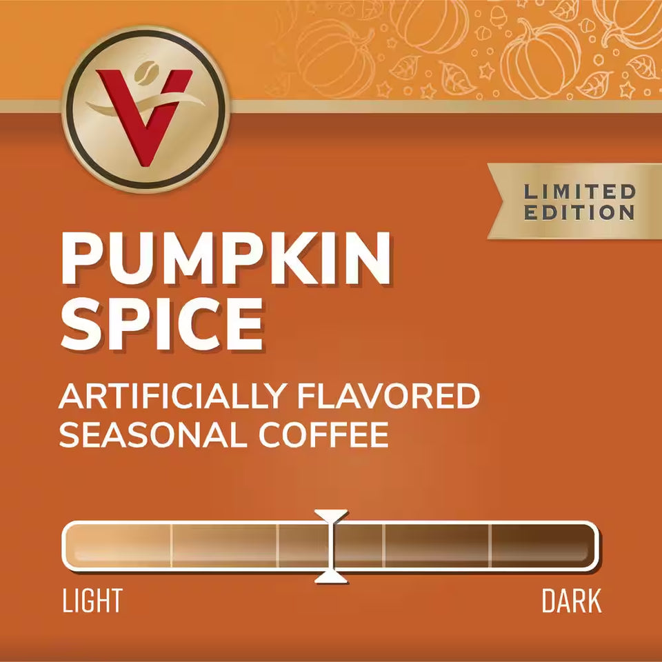 Pumpkin Spice Flavored Coffee Medium Roast Single Serve Coffee Pods for Keurig K-Cup Brewers (80 Count)