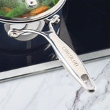 C1 Series Clad Stainless Steel with Scratchdefense Non-Stick Cookware Set, 10-Piece