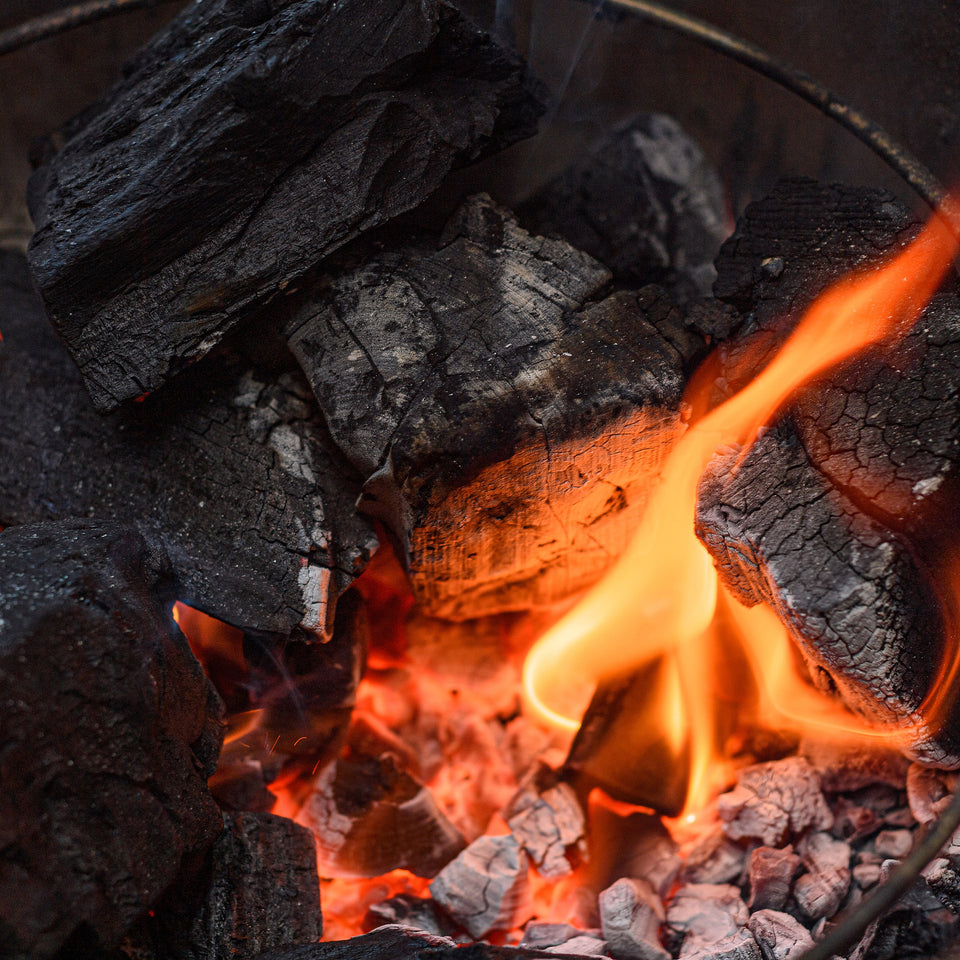 Big Block XL Lump Charcoal & Firestarter Bundle, 40 Lbs Charcoal & 24 Firestarters
