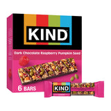 Seeds Fruit & Nuts Snack Bar, Dark Chocolate Raspberry Pumpkin Seed, Gluten Free, 6 Count Box ( 3 Box )