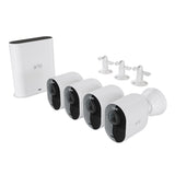 Ultra 2 Spotlight Camera Wire Free Security System 4 Pack with Total Security Mount