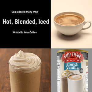 (4 Pack)  French Vanilla Cappuccino, 48 Oz Canister