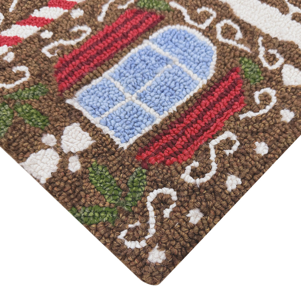 Holiday Hooked Accent Rug, 22” X 38”