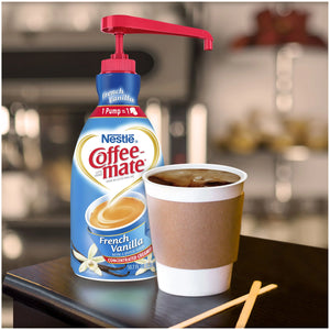 (2 Pack) COFFEE MATE French Vanilla Liquid Coffee Creamer, Bulk Coffee Creamer Pump Bottles, 50.7 Oz