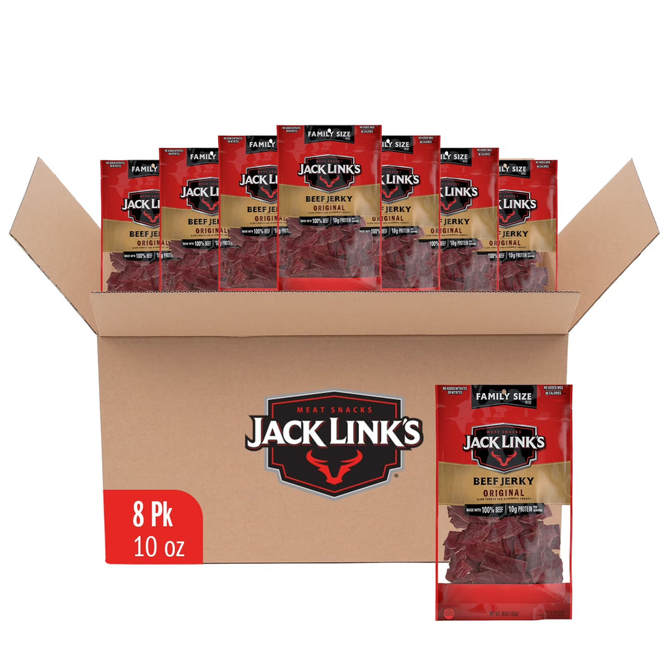 (8 Pack) 10 Ounce  Beef Peppered Jerky 1/1 Count