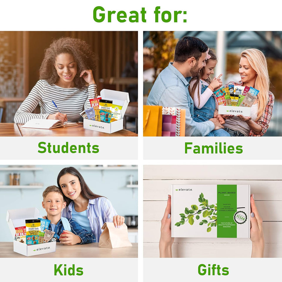 Premium Vegan, Gluten Free Healthy Snack Box: a Mix of 20 Individually Wrapped Snacks: Cookies, Nuts, Fruit, Chips, Care Package, Snack Variety Pack, Adults, Kids, Housewarming, Thank You Gift, Birthday, College Back to School Students, Road Trips, Plant Based