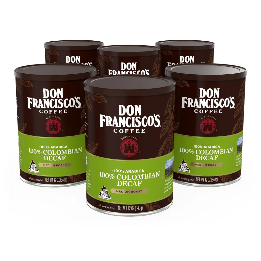 Don Francisco'S Decaf 100% Colombia Supremo Ground Coffee, 12 Oz., 6 Ct