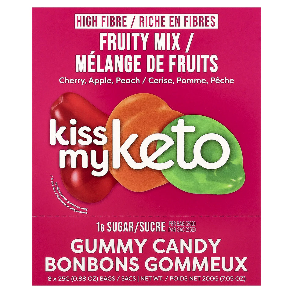 Gummy Candy, Sour Bears, 8 Bags, 0.88 Oz (25 G)