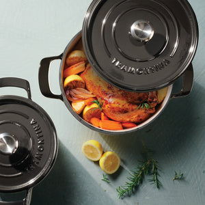 4-Quart & 6-Quart Enameled Cast Iron round Dutch Oven, 2-Pack